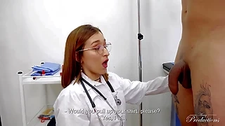 blonde Doctor discovers that her friend and patient have a bigger cock than her boyfriend and she fucks them both latina