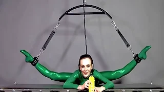 brunette Insane Flexible Bondage From Rubber Girl Contortionist Alina fetish